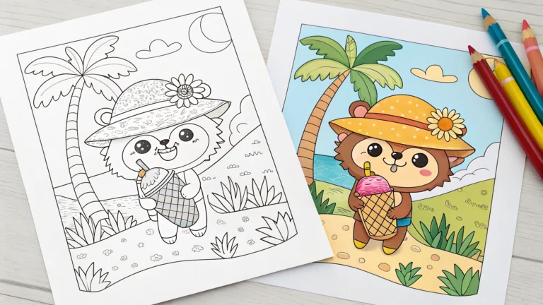 summer coloring pages