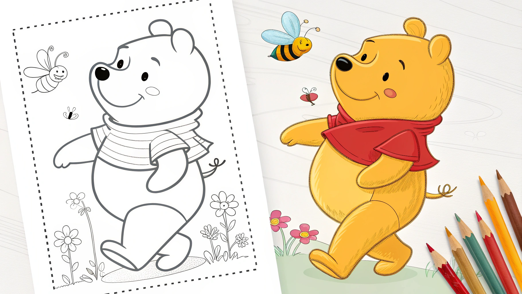 WINNIE THE POOH COLORING PAGES