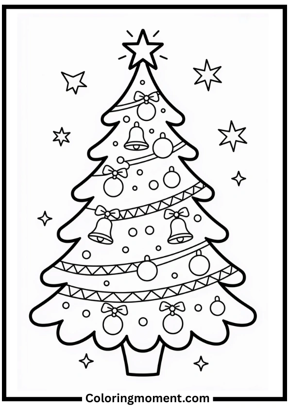 Christmas Tree Decoration Coloring Pages