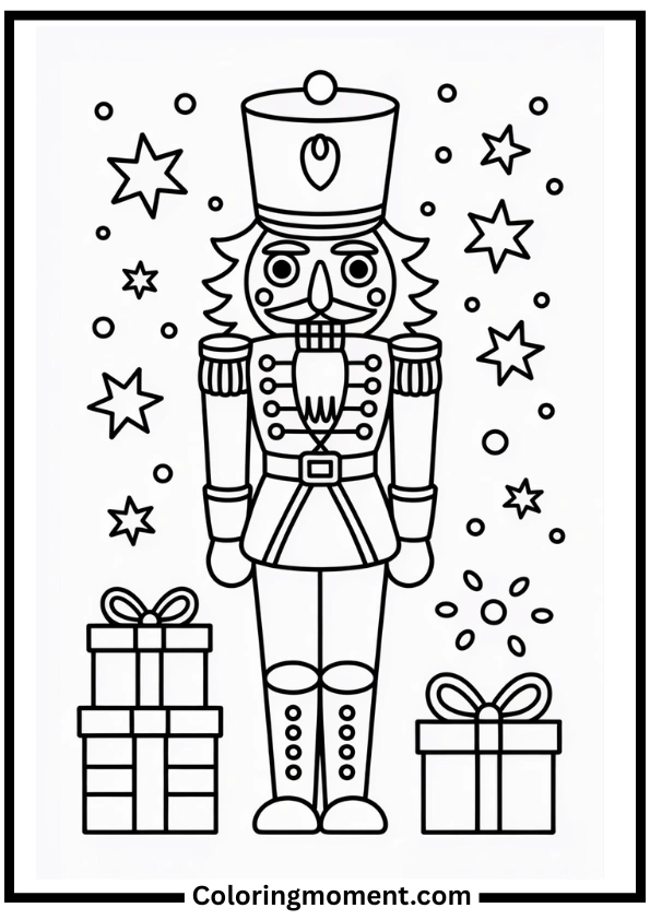 Nutcracker Soldier Coloring Page