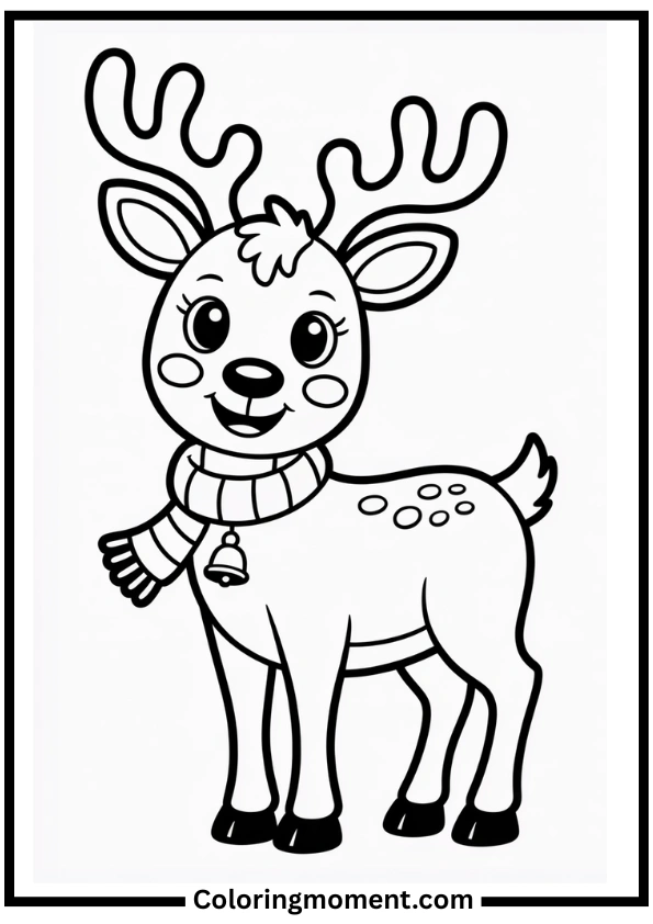 Reindeer Coloring Page