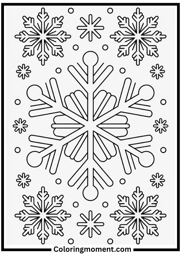 Snowflake Coloring Page