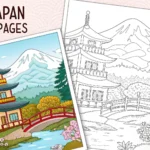 cozy japan coloring pages