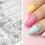 nails coloring pages
