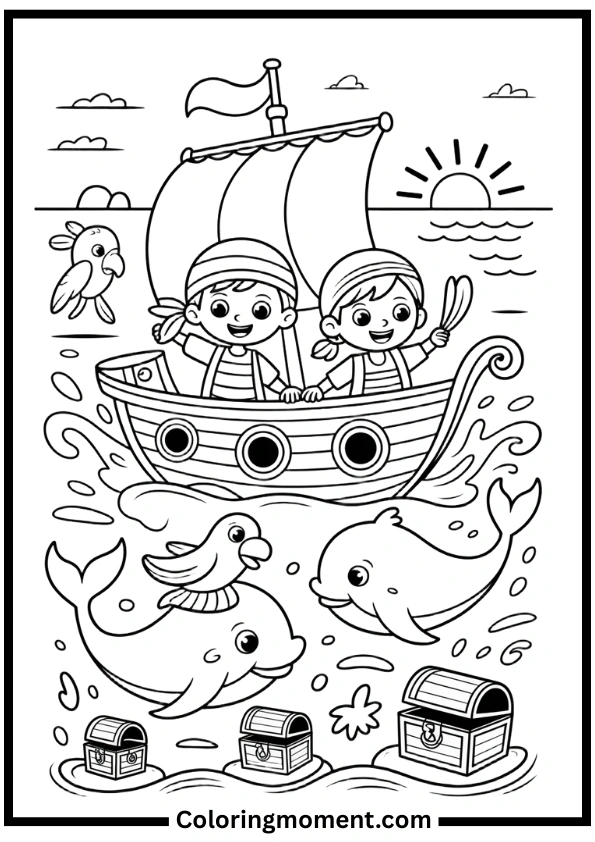 Ocean Adventure Coloring Pages