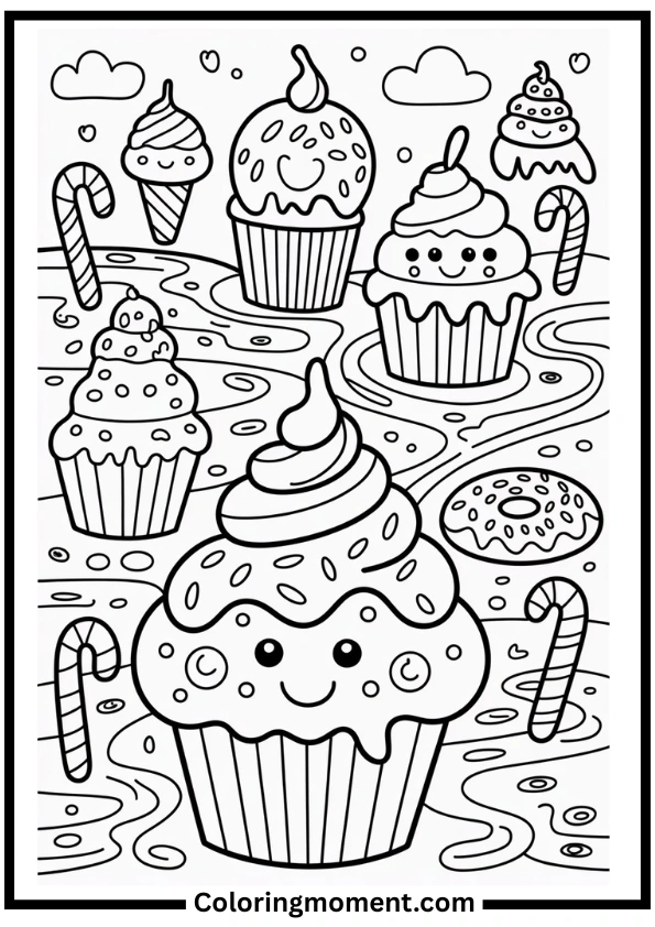 Sweet Treats Coloring Pages