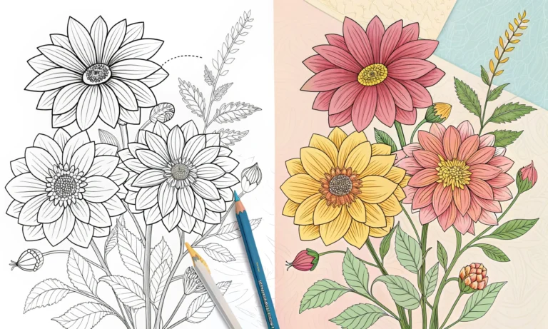 Flower Coloring Pages