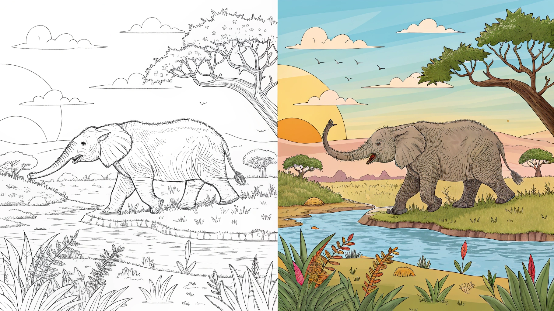 ANIMALS COLORING PAGES