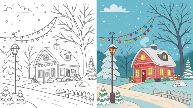winter coloring pages